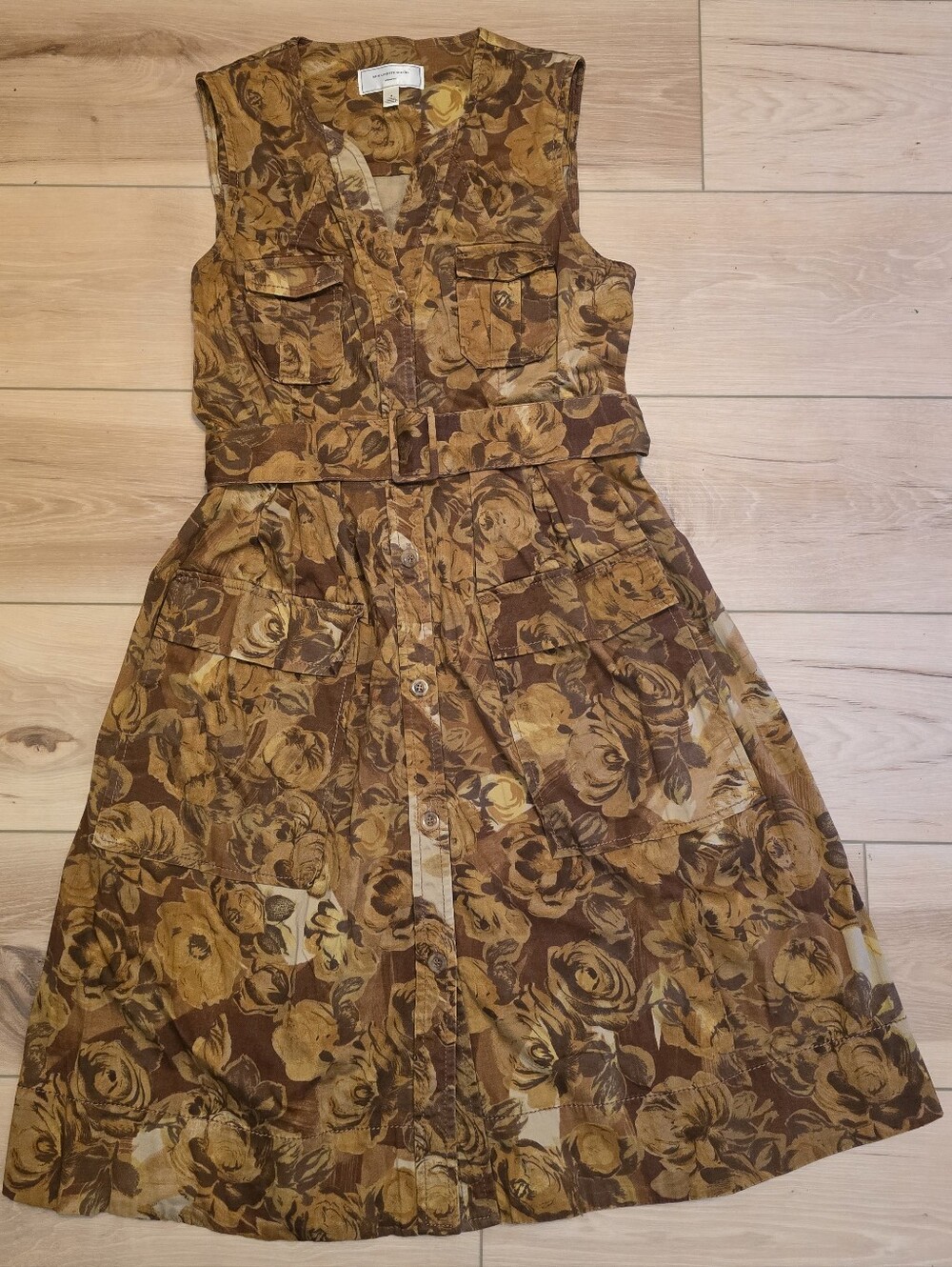 Anthropologie Moulinette Soeurs "Brassica" Floral Safari Printed Dress